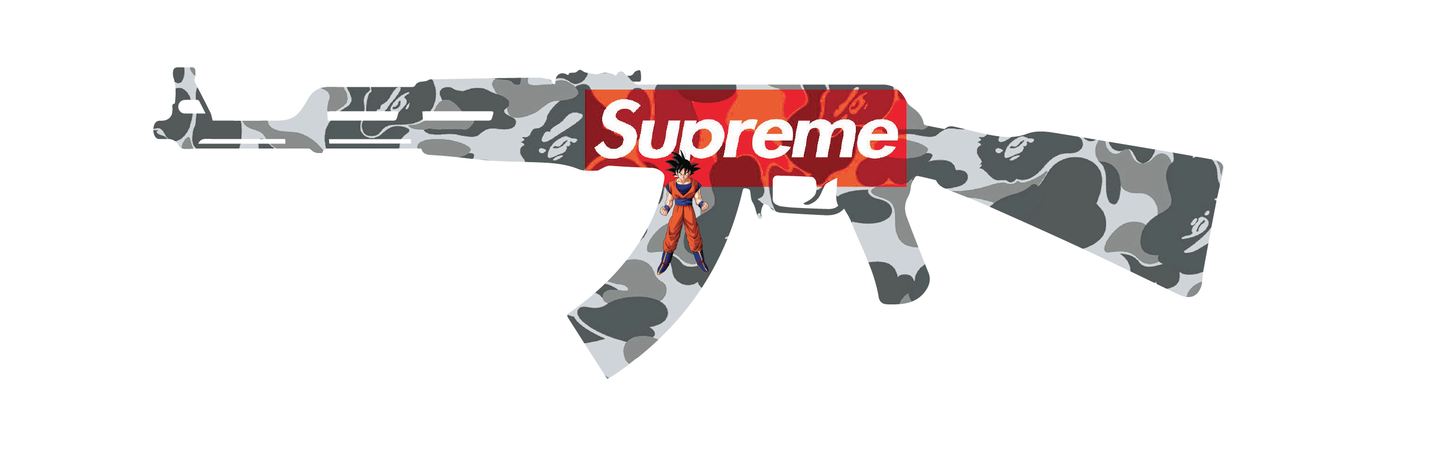 "Bape Is Supreme" Gun Art