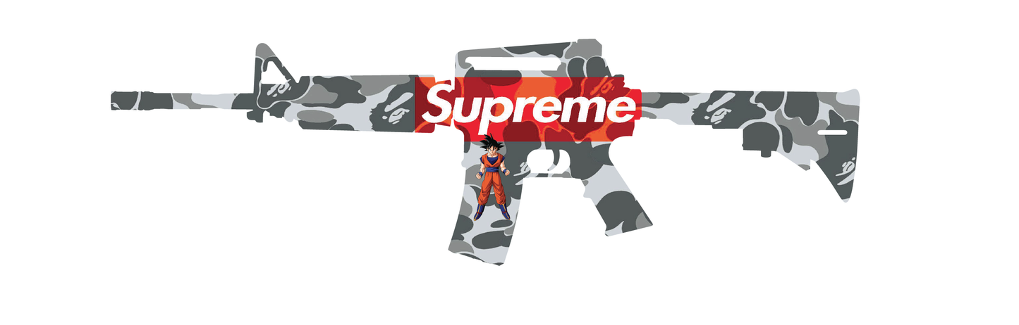 "Bape Is Supreme" Gun Art