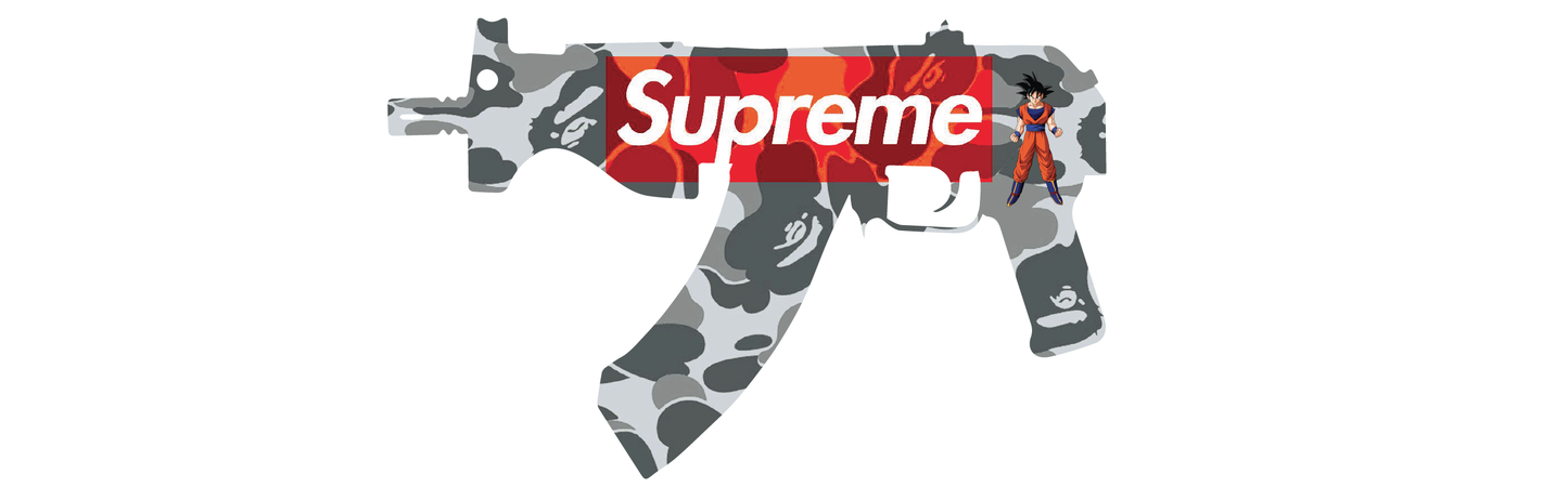 "Bape Is Supreme" Gun Art