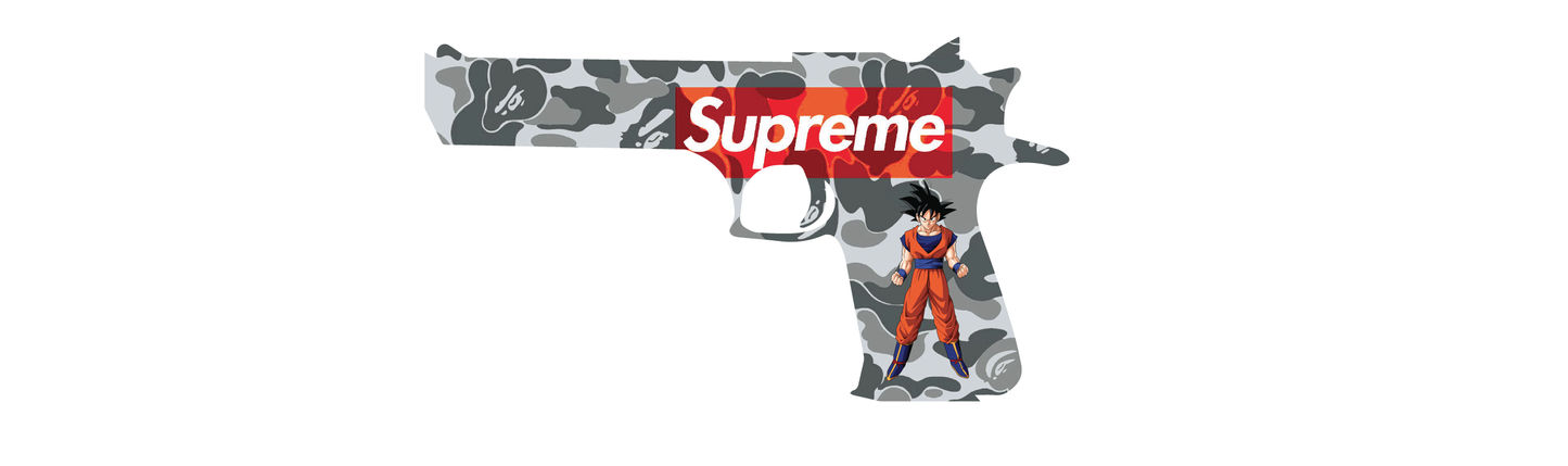 "Bape Is Supreme" Gun Art