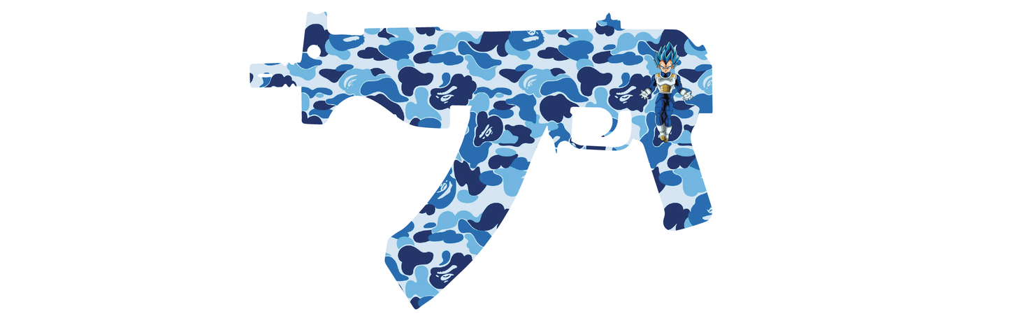 Vageta Bape Gun Art