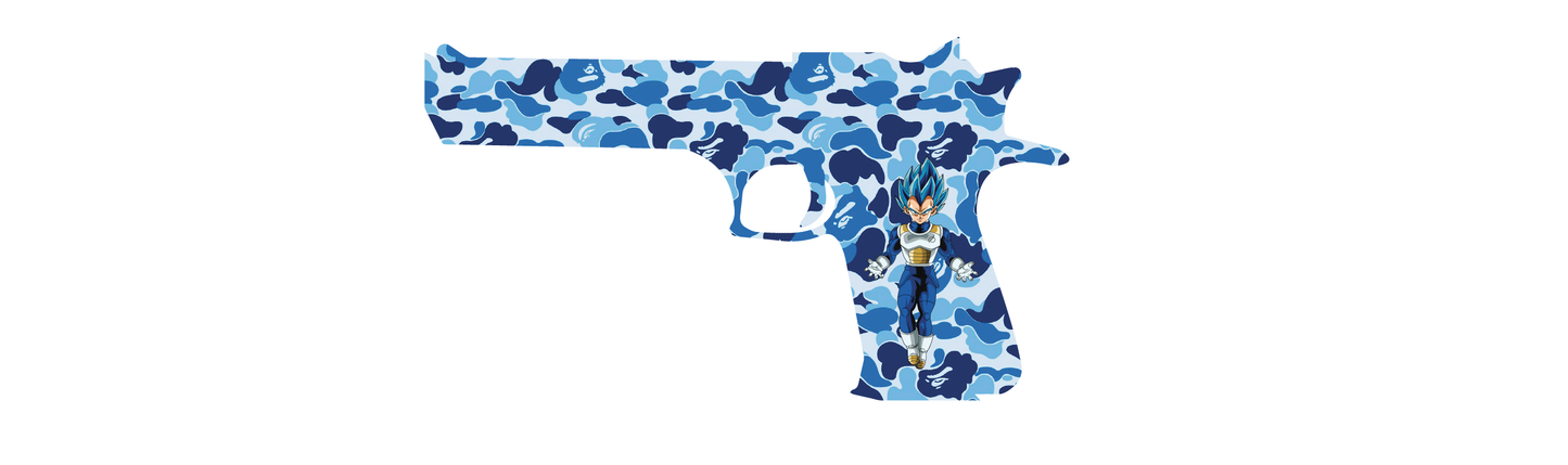 Vageta Bape Gun Art